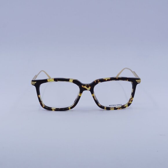 Bottega Veneta BV1009O 003 Eyeglasses Havana/Gold 54mm Square Frame - Picture 4 of 10